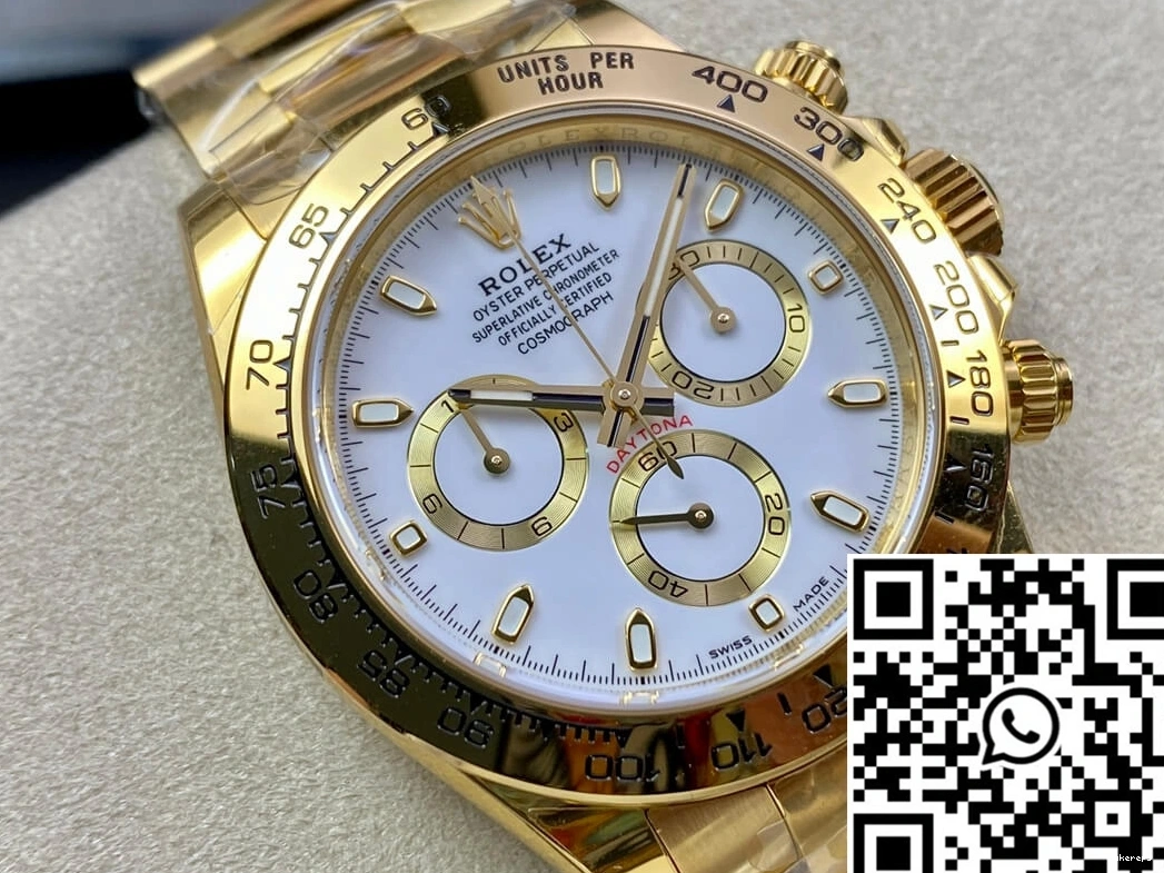 M116508-0001 White BT Factory Dial Yellow Gold Rolex Daytona 0123